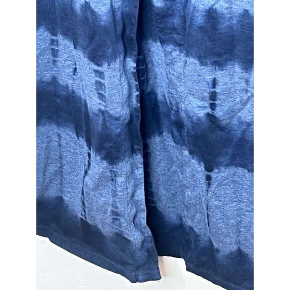 J Jill Pure Jill Blue Tie Dye Maxi Dress Small Cotton Sleeveless - Picture 9 of 11